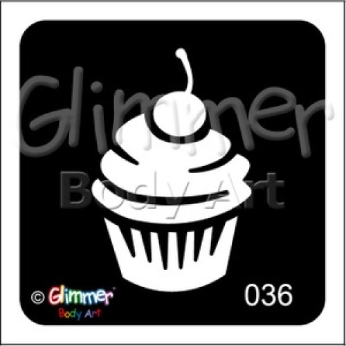 Glitter tattoo 036 Cupcake Pack Of 5 (036 Cupcake Pack Of 5)